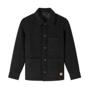 Emile Patch Jas in Zwart A.p.c. , Black , Heren