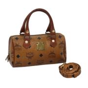 Pre-owned Leather handbags MCM Pre-owned , Brown , Dames