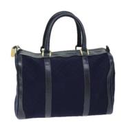 Pre-owned Canvas gucci-bags Gucci Vintage , Blue , Dames