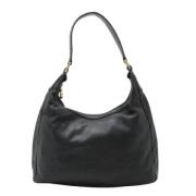 Pre-owned Leather shoulder-bags Bvlgari Vintage , Black , Dames