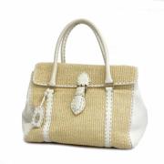 Pre-owned Leather fendi-bags Fendi Vintage , Beige , Dames