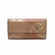 Pre-owned Leather wallets Gucci Vintage , Pink , Dames