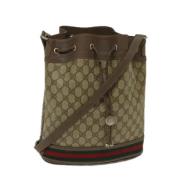 Pre-owned Canvas gucci-bags Gucci Vintage , Brown , Dames