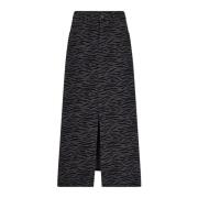 Zebracc Denim Split Rok Co'Couture , Black , Dames