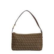 Pre-owned Canvas fendi-bags Fendi Vintage , Brown , Dames