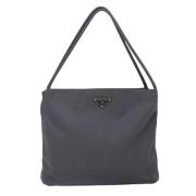 Pre-owned Fabric totes Prada Vintage , Gray , Dames