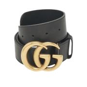 Pre-owned Leather belts Gucci Vintage , Black , Dames