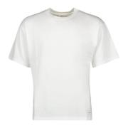 Witte Katoenen Jersey T-shirt Saint Laurent , White , Heren