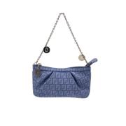 Pre-owned Canvas fendi-bags Fendi Vintage , Blue , Dames