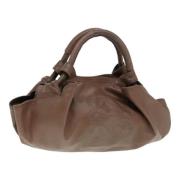 Pre-owned Leather handbags Loewe Pre-owned , Brown , Dames