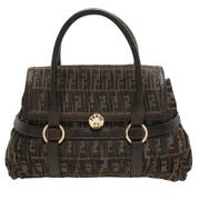 Pre-owned Canvas fendi-bags Fendi Vintage , Brown , Dames