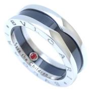 Pre-owned Metal rings Bvlgari Vintage , Black , Dames