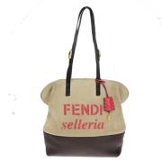 Pre-owned Suede fendi-bags Fendi Vintage , Beige , Dames