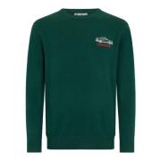 Groene Crew Neck Sweater Heron MC2 Saint Barth , Green , Heren