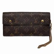 Pre-owned Canvas wallets Louis Vuitton Vintage , Brown , Heren