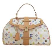 Pre-owned Canvas handbags Louis Vuitton Vintage , White , Dames