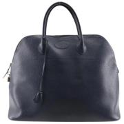 Pre-owned Leather handbags Hermès Vintage , Blue , Dames