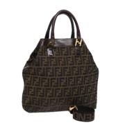 Pre-owned Canvas fendi-bags Fendi Vintage , Black , Dames