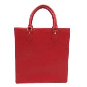 Pre-owned Leather handbags Louis Vuitton Vintage , Red , Dames