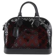 Pre-owned Leather handbags Louis Vuitton Vintage , Black , Dames