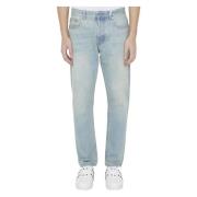 Lichtblauwe Denim Jeans met VLogo Signature Valentino Garavani , Blue ...