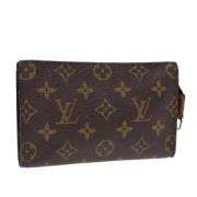 Pre-owned Canvas pouches Louis Vuitton Vintage , Brown , Dames