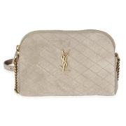 Pre-owned Suede crossbody-bags Yves Saint Laurent Vintage , Beige , Da...