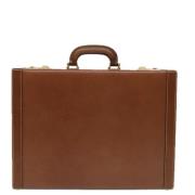 Pre-owned Leather briefcases Loewe Pre-owned , Brown , Dames