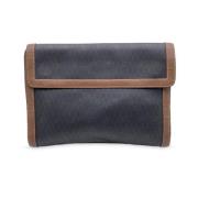 Pre-owned Leather clutches Dior Vintage , Gray , Dames