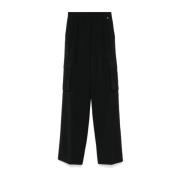 Zwarte rechte broek voor vrouwen Herno , Black , Dames