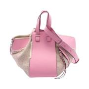 Pre-owned Leather handbags Loewe Pre-owned , Pink , Dames