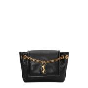 Pre-owned Leather shoulder-bags Yves Saint Laurent Vintage , Black , D...