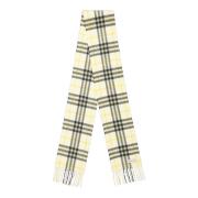 Vintage Check Sjaal Burberry , Yellow , Unisex