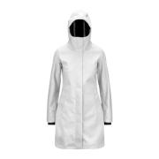 Witte Driekwartlengte Damesjas K-Way , White , Dames