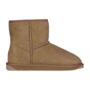 Beige Mini Camel Laarzen Emu , Beige , Dames