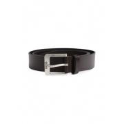 Bruine leren riem met gespsluiting Hugo Boss , Brown , Heren