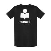 Logo-geëmbosseerd T-shirt Isabel Marant , Black , Heren