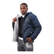 Omkeerbare Blauwe Hoodie Jas Richmond , Blue , Heren