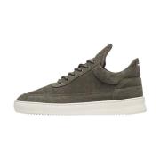 Low Top Suede Green Filling Pieces , Green , Heren