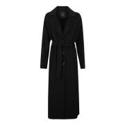 Stijlvolle Cornice Coat Pinko , Black , Dames