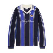 Knit Football Jersey Navy Filling Pieces , Blue , Heren