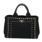 Pre-owned Canvas prada-bags Prada Vintage , Black , Dames