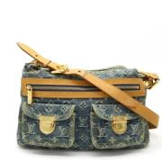 Pre-owned Denim shoulder-bags Louis Vuitton Vintage , Blue , Dames