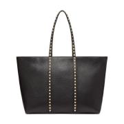 Zwarte Schoudertas Chique Stijl Valentino Garavani , Black , Dames