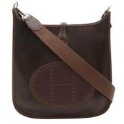 Pre-owned Leather shoulder-bags Hermès Vintage , Brown , Dames