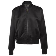 Pre-owned Satin outerwear Versace Pre-owned , Black , Dames