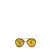 Pre-owned Metal sunglasses Valentino Vintage , Yellow , Dames