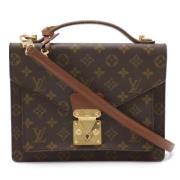 Pre-owned Canvas handbags Louis Vuitton Vintage , Brown , Heren