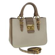 Pre-owned Leather handbags Miu Miu Pre-owned , Gray , Dames