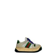 Pre-owned Leather sneakers Gucci Vintage , Multicolor , Dames